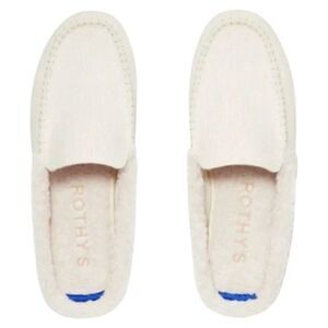Rothys The Scuff Slipper WMNS 13 Ivory Flats Merino Wool Blend Cozy‎ Christmas